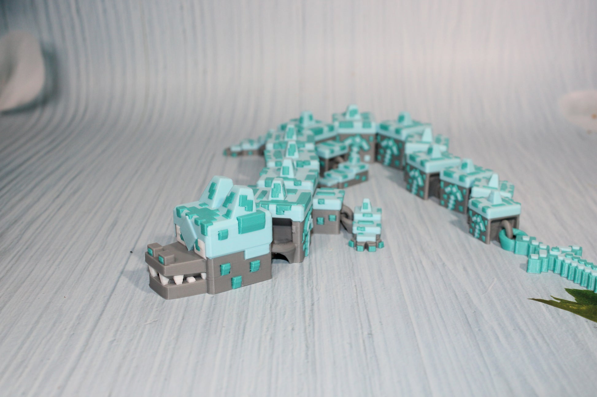 Earth Dragon 3D Printed Articulated Figurine - Wonderland 3D Printing 