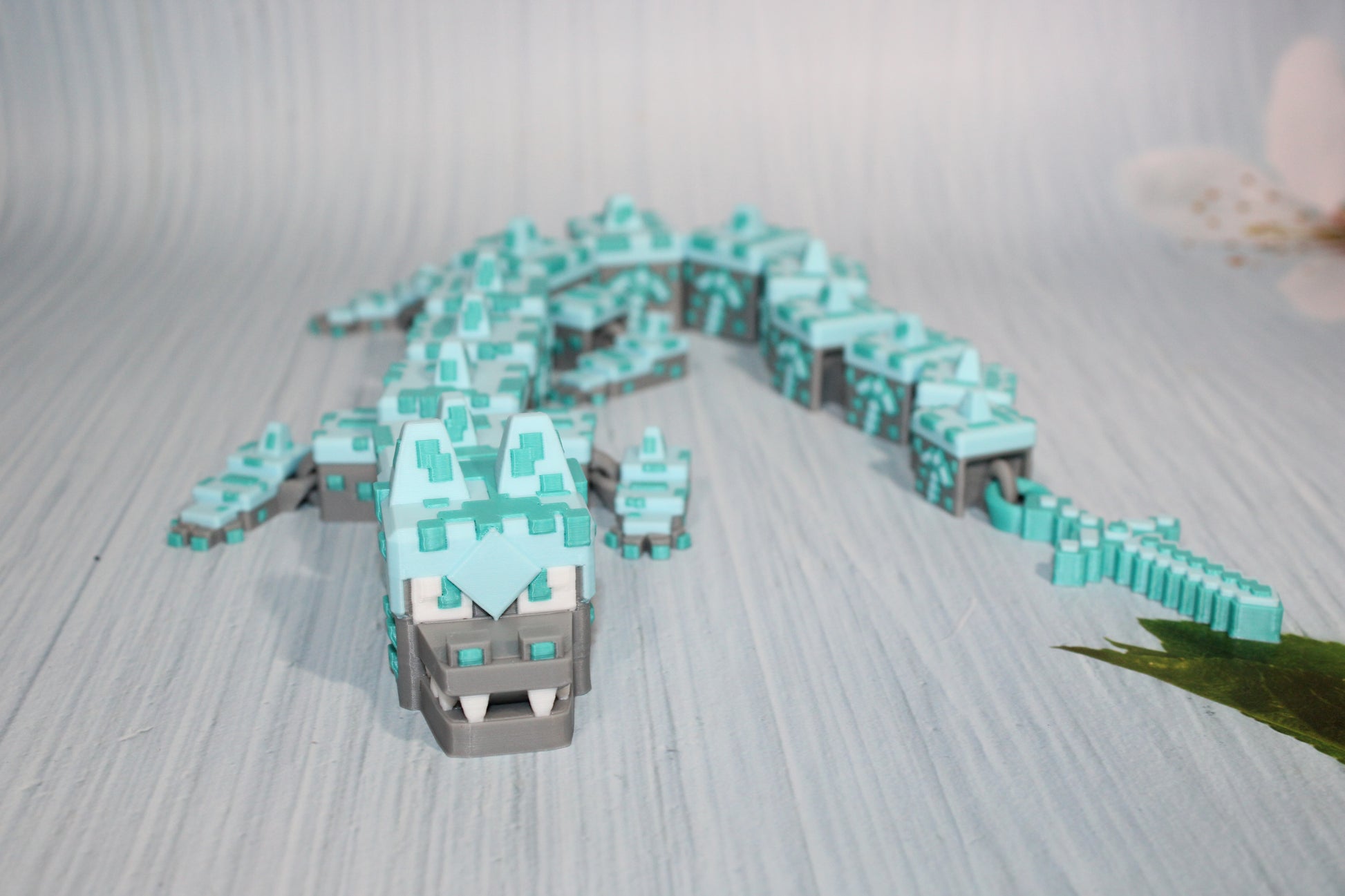 Earth Dragon 3D Printed Articulated Figurine - Wonderland 3D Printing 