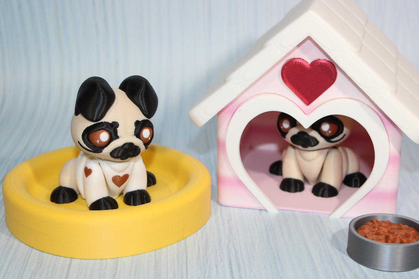 Puppy Love with Dog House - Wonderland 3D Printing 