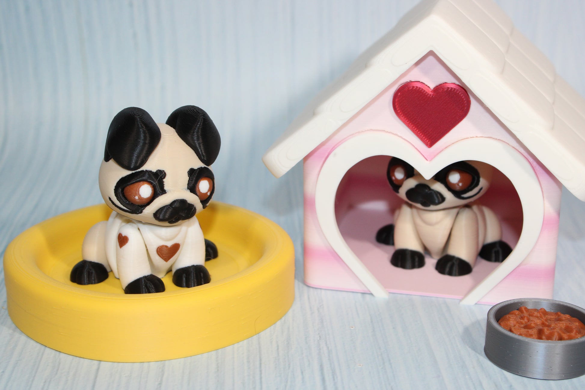 Puppy Love with Dog House - Wonderland 3D Printing 