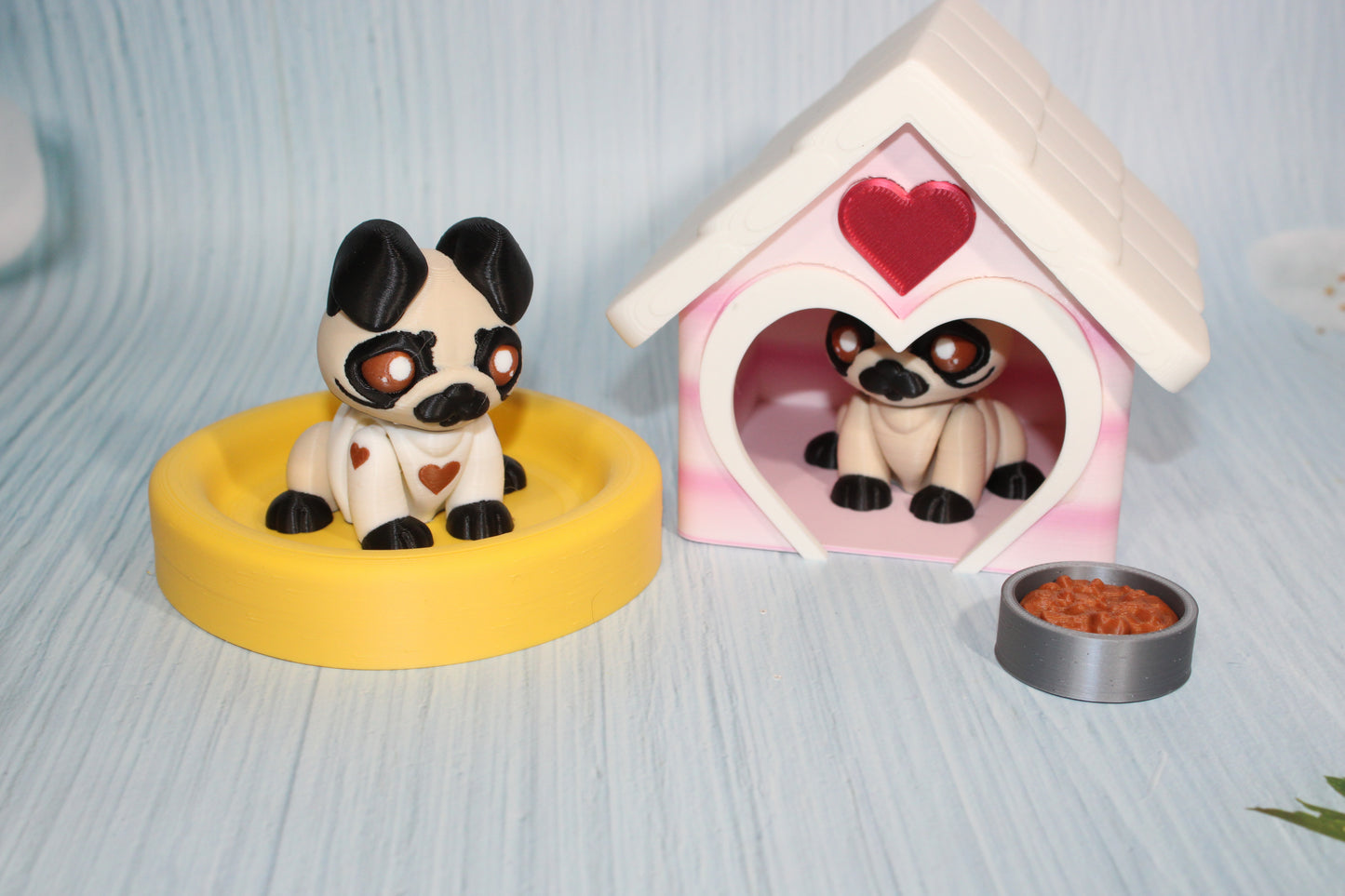 Puppy Love with Dog House - Wonderland 3D Printing 