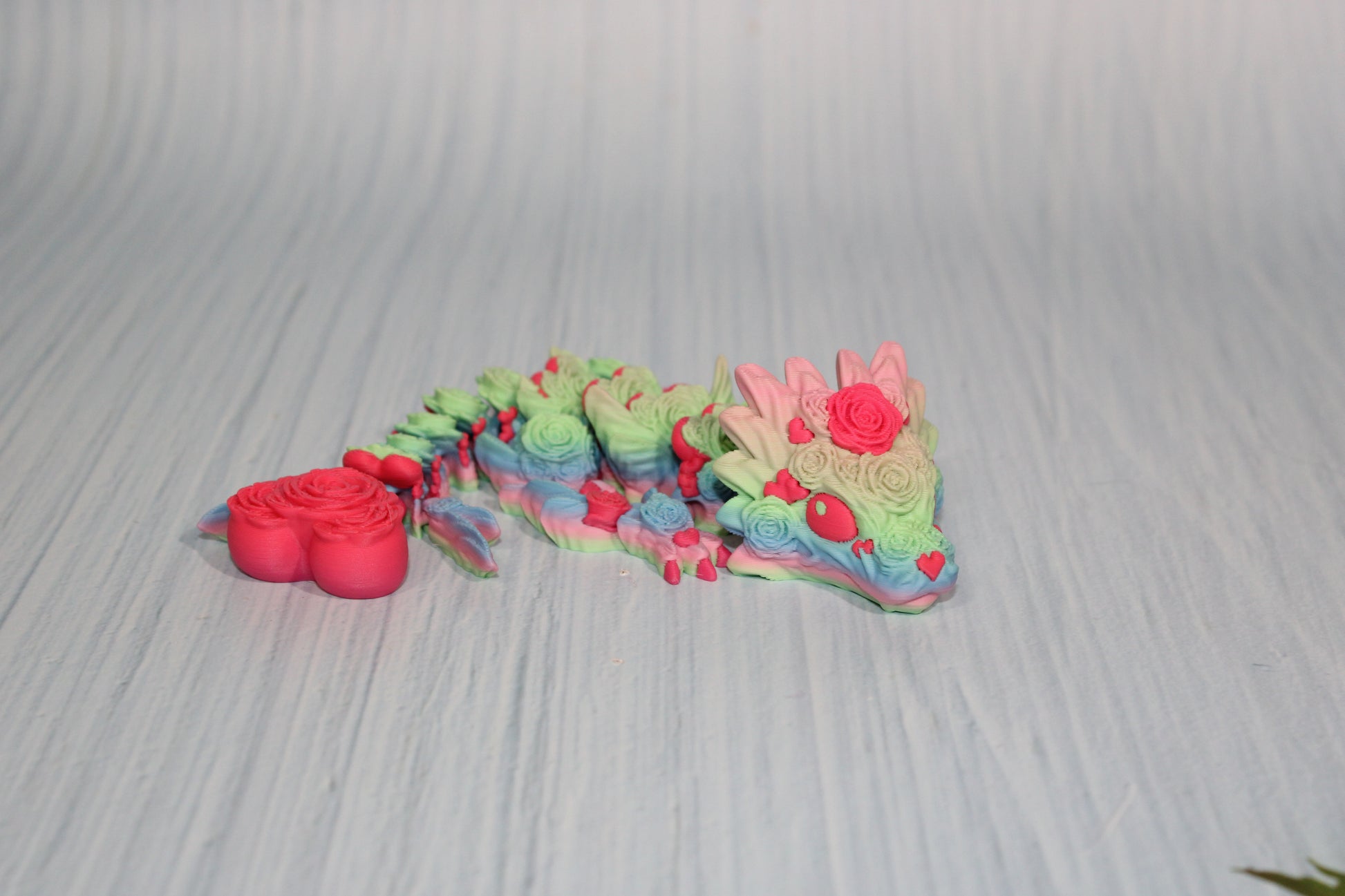 Baby Rose Dragon 3D Printed Articulated - Wonderland 3D Printing 