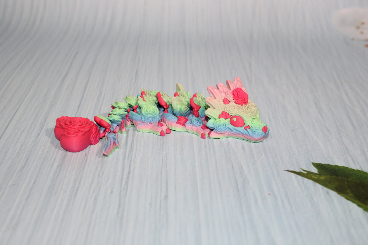 Baby Rose Dragon 3D Printed Articulated - Wonderland 3D Printing 
