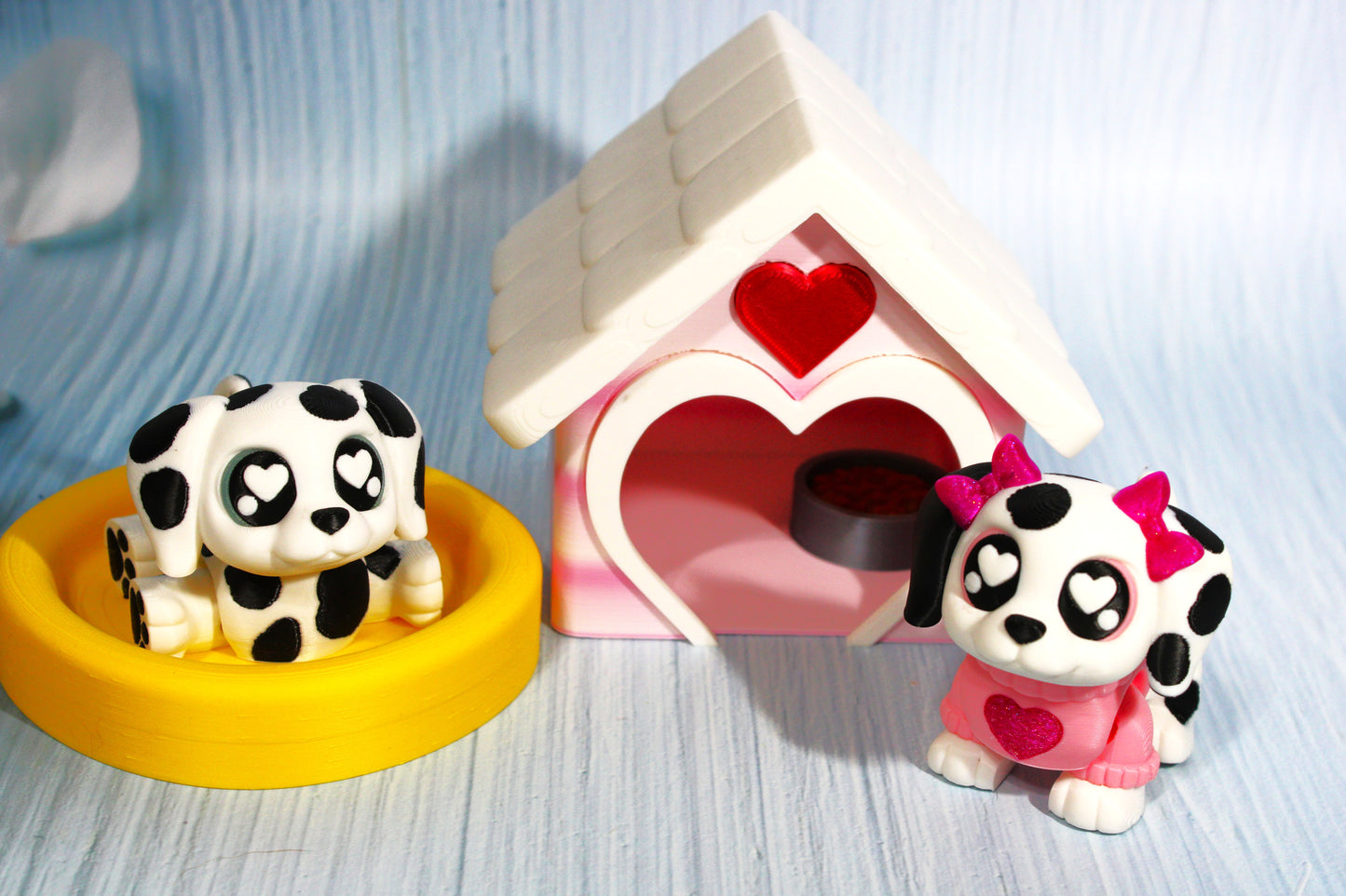Puppy Love with Dog House - Wonderland 3D Printing 