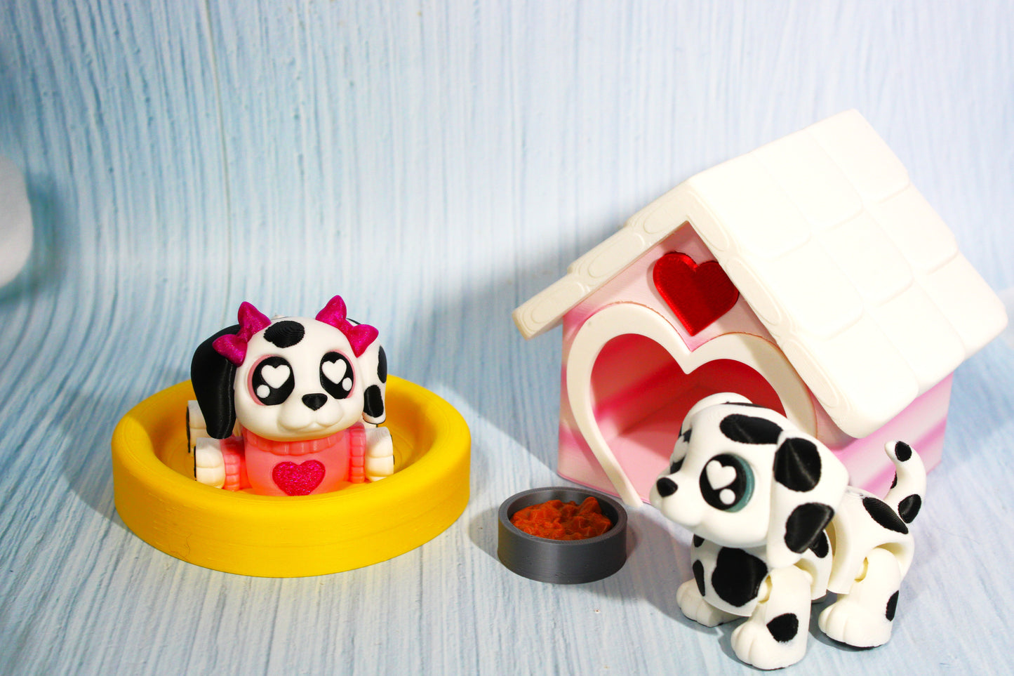 Puppy Love with Dog House - Wonderland 3D Printing 