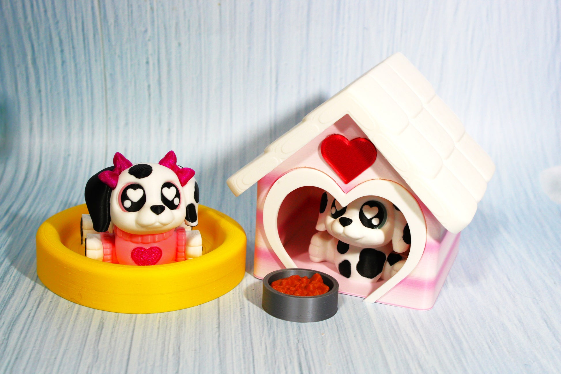 Puppy Love with Dog House - Wonderland 3D Printing 