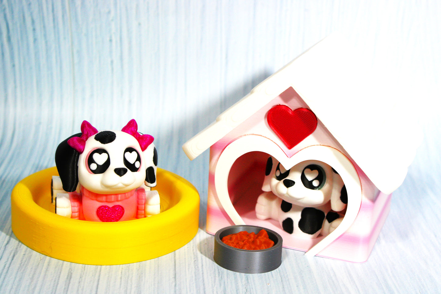 Puppy Love with Dog House - Wonderland 3D Printing 