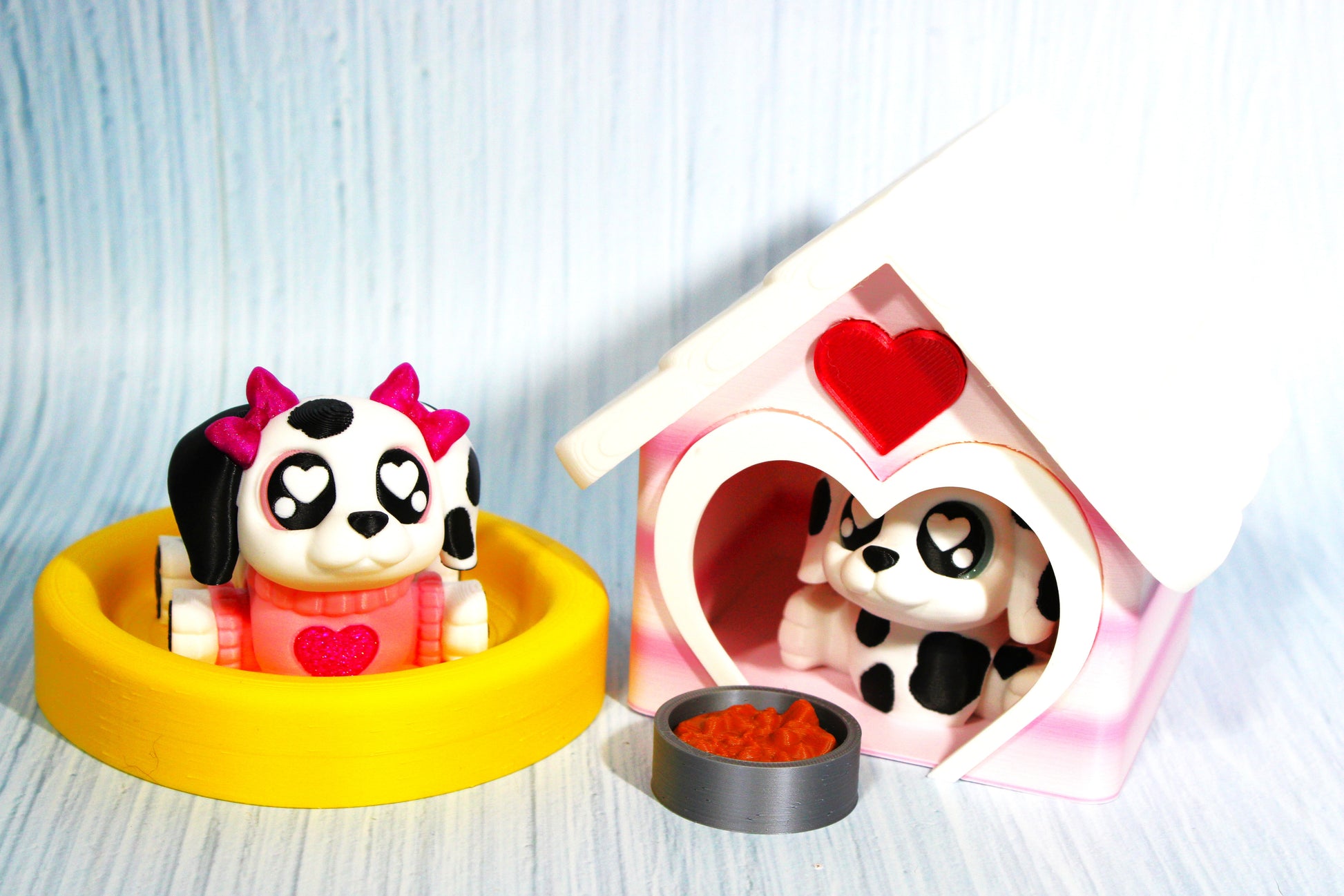 Puppy Love with Dog House - Wonderland 3D Printing 