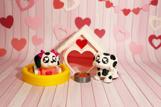 Puppy Love with Dog House - Wonderland 3D Printing 