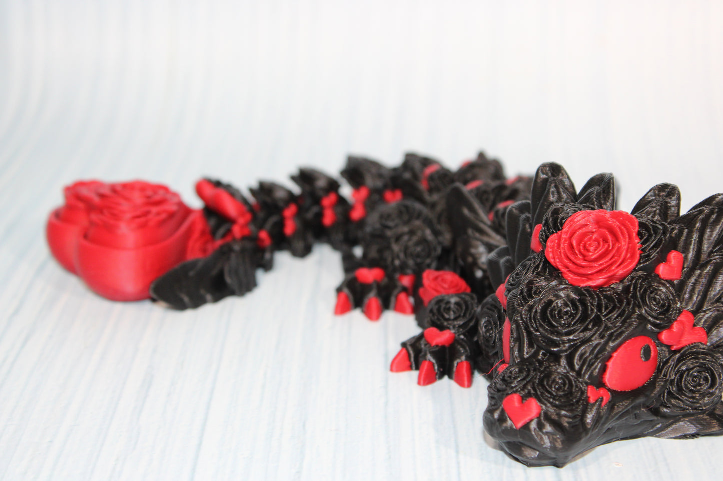 Baby Rose Dragon 3D Printed Articulated - Wonderland 3D Printing 