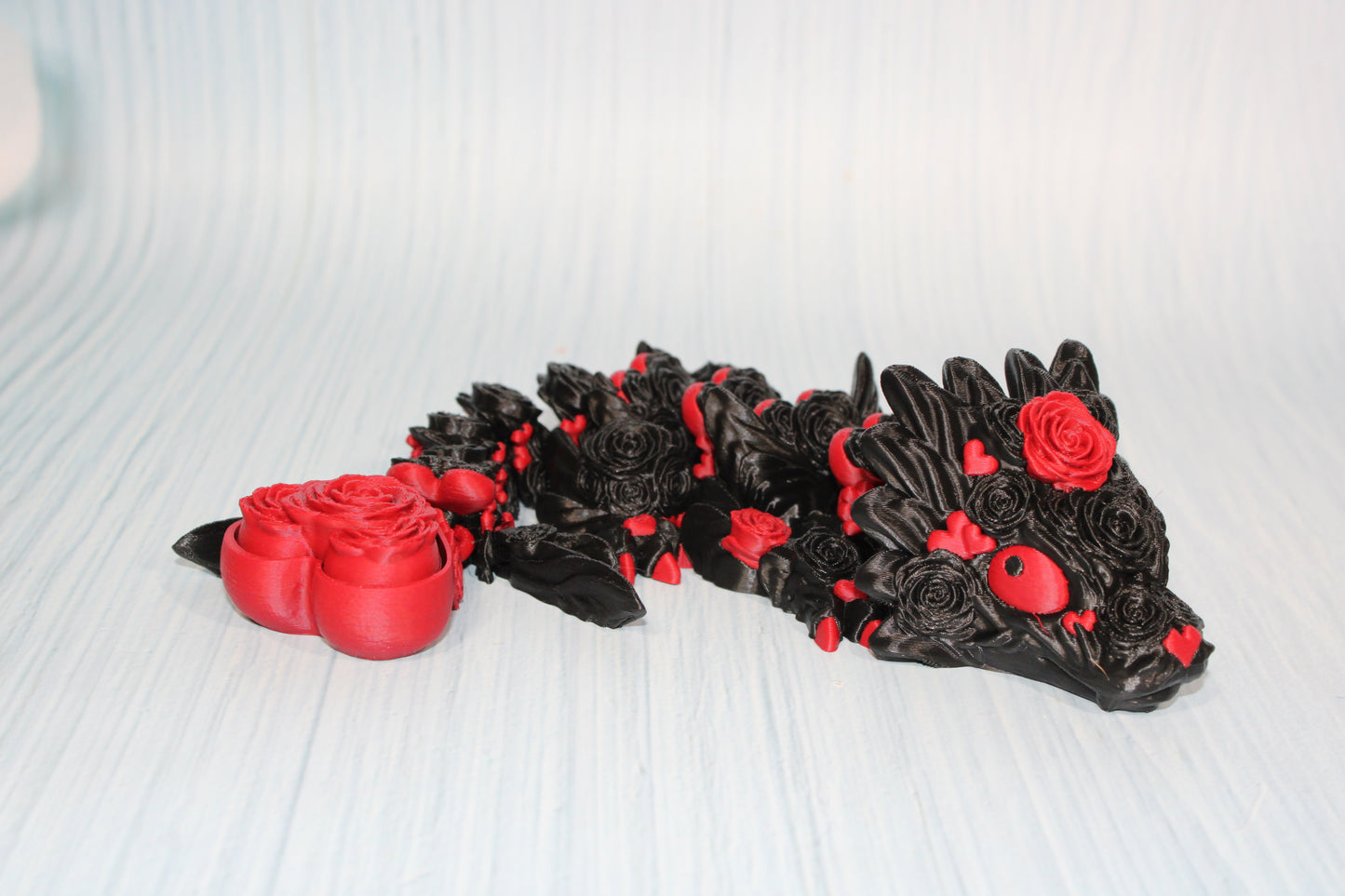 Baby Rose Dragon 3D Printed Articulated - Wonderland 3D Printing 