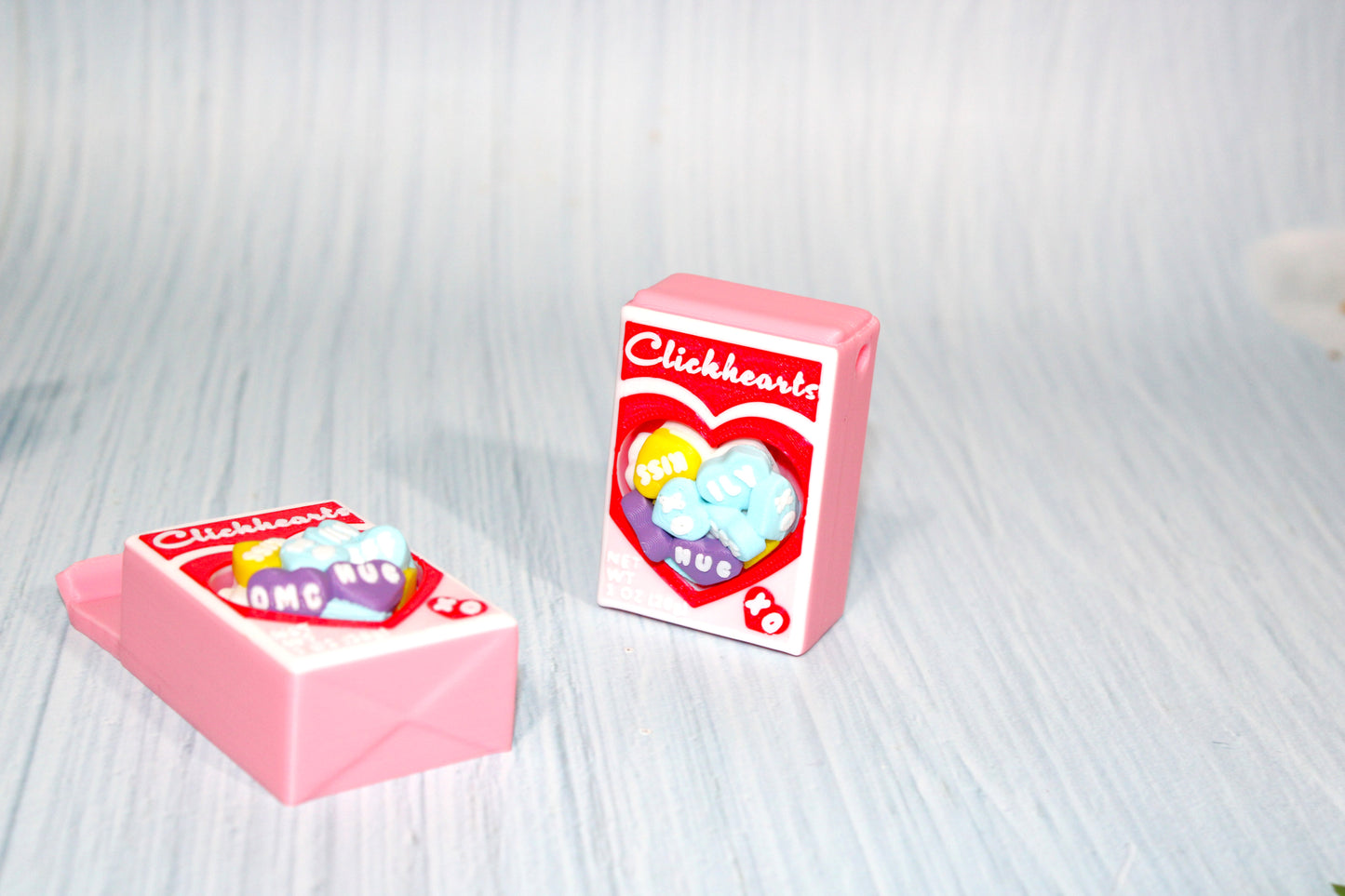 Click Hearts Clickers-3d printed