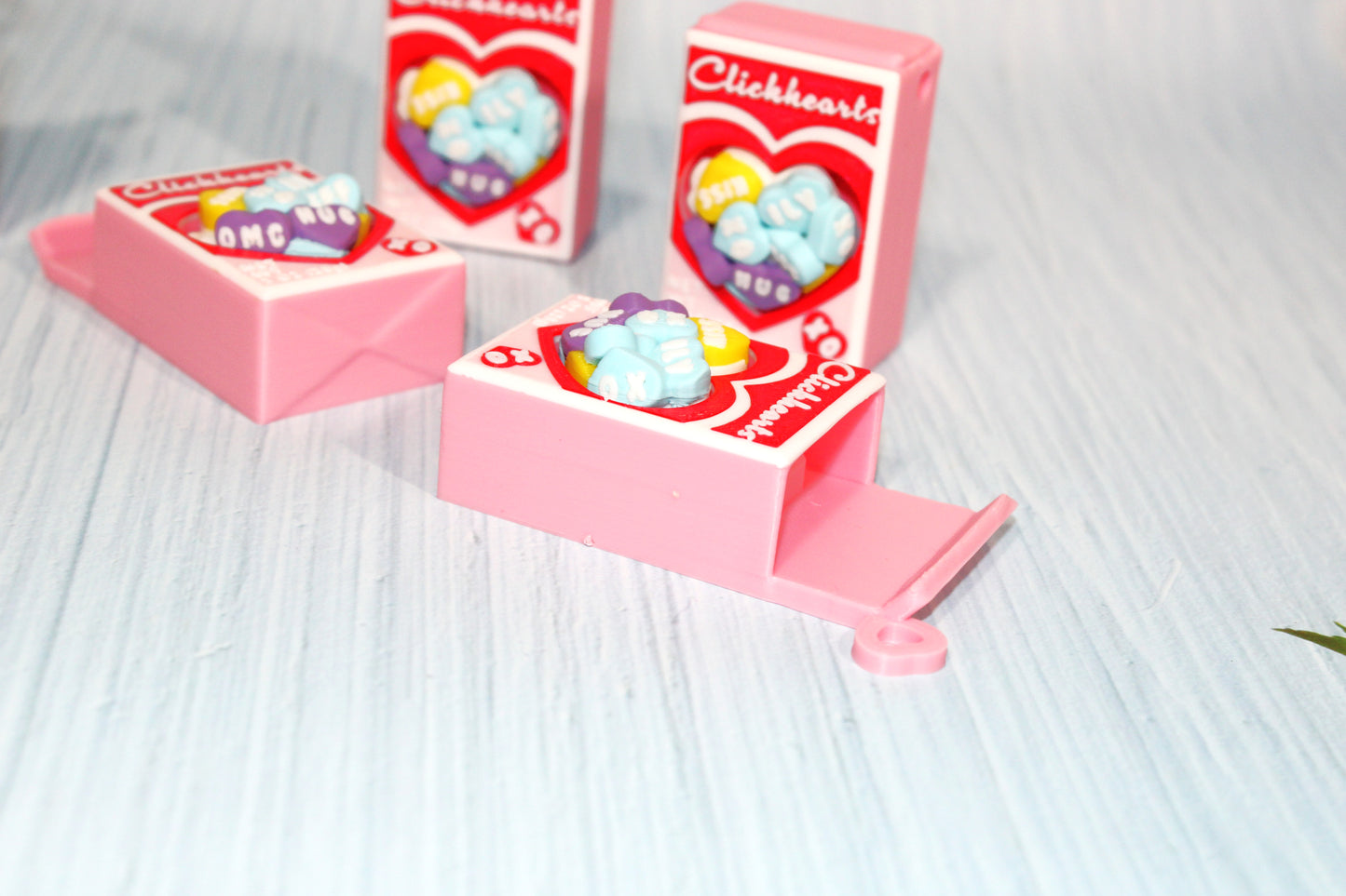 Click Hearts Clickers-3d printed