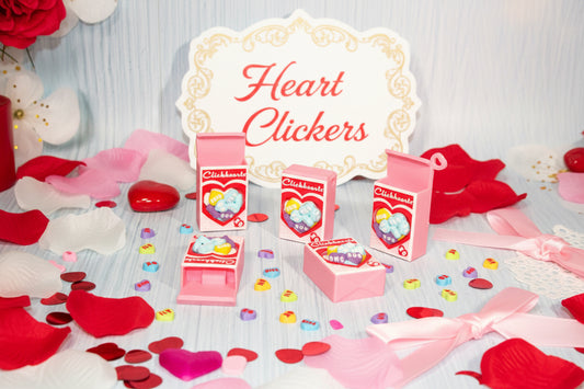 Click Hearts Clickers-3d printed