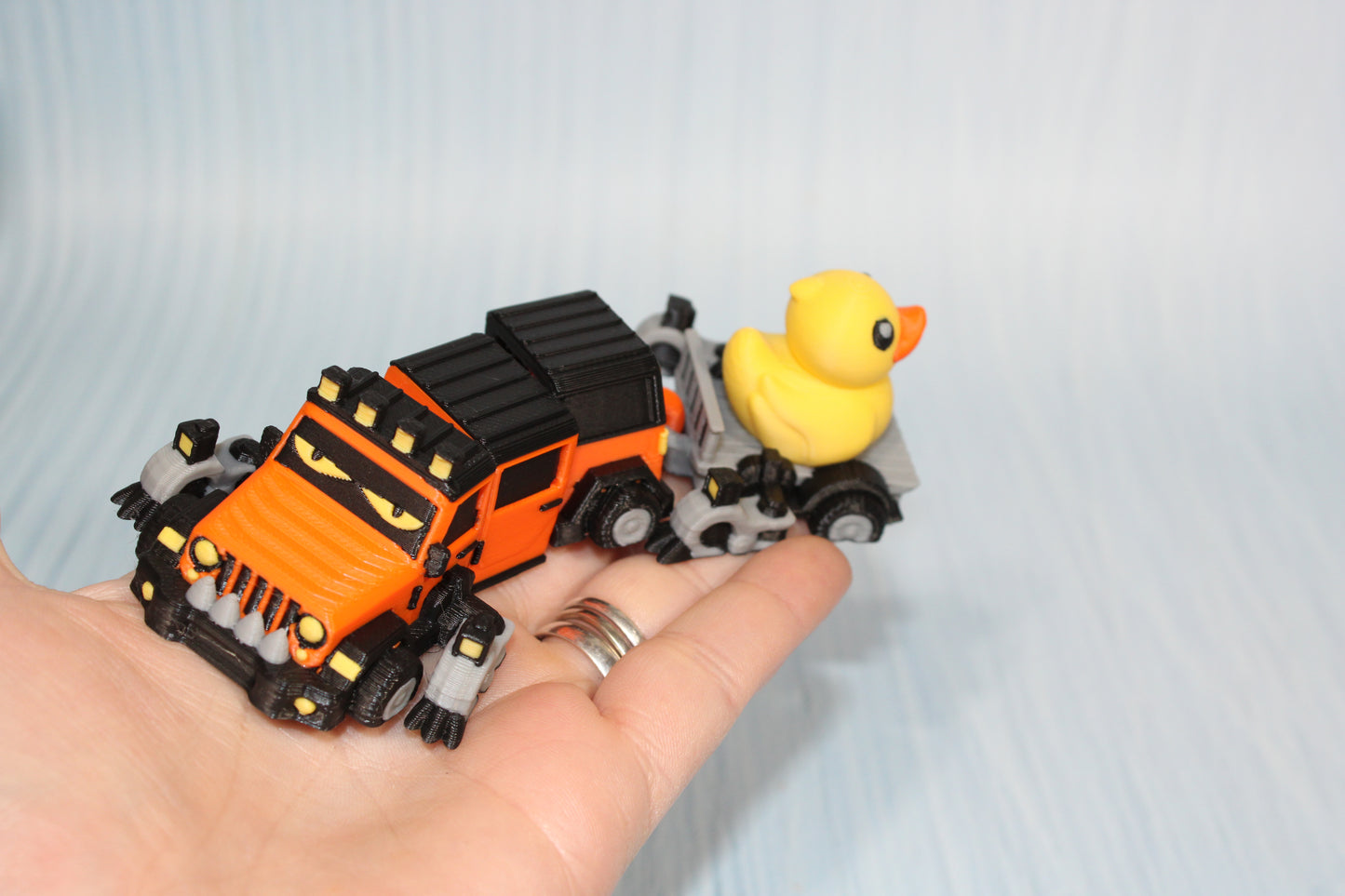 Truck Duck Dragon 3D Printed Articulated Figurine - Wonderland 3D Printing 