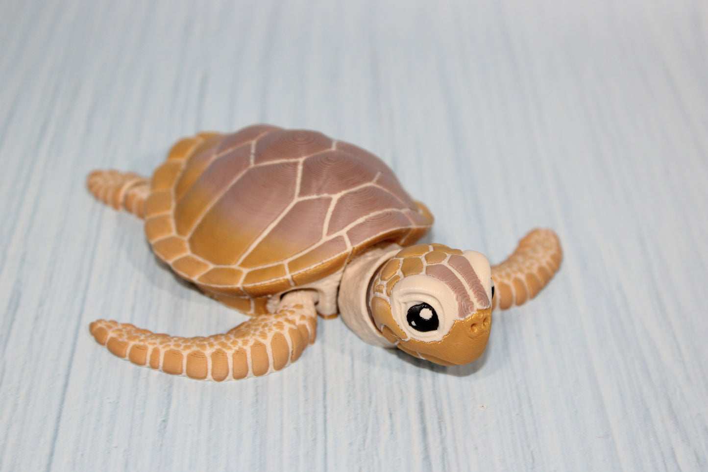 Sea Turtle 3D Printed Articulated Figurine - Wonderland 3D Printing 
