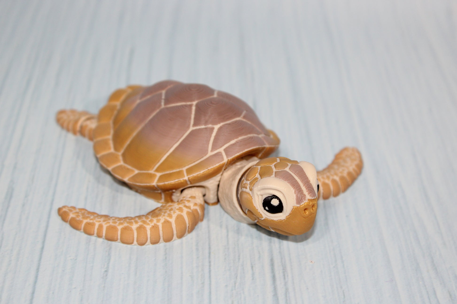 Sea Turtle 3D Printed Articulated Figurine - Wonderland 3D Printing 