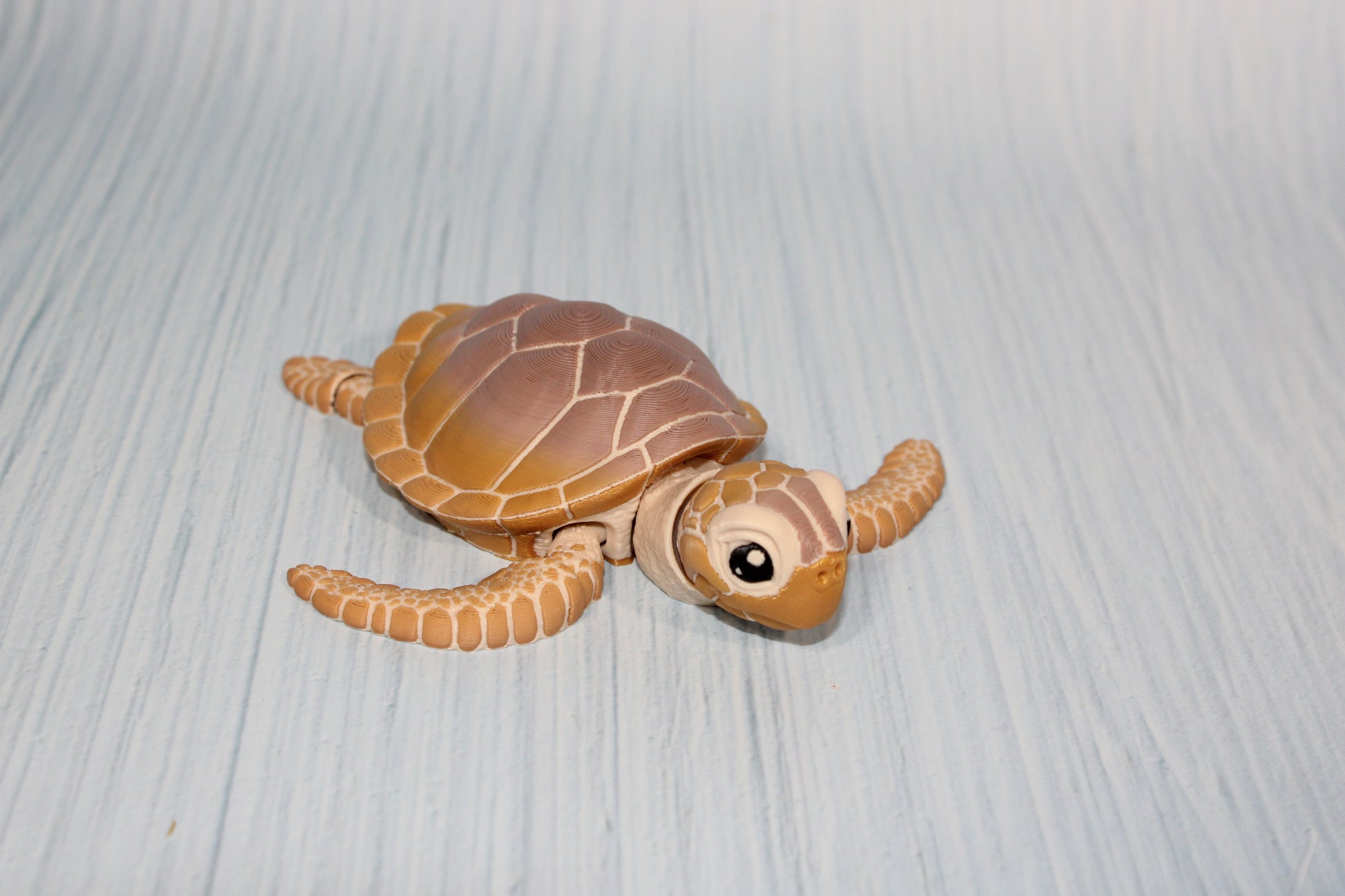 Sea Turtle 3D Printed Articulated Figurine - Wonderland 3D Printing 