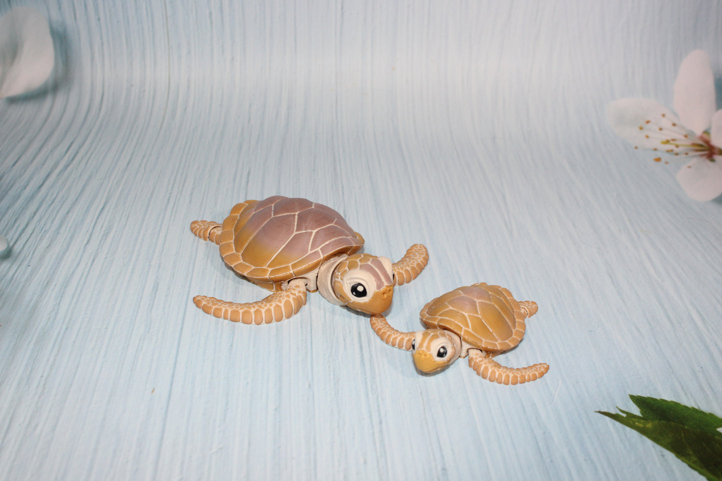 Sea Turtle 3D Printed Articulated Figurine - Wonderland 3D Printing 