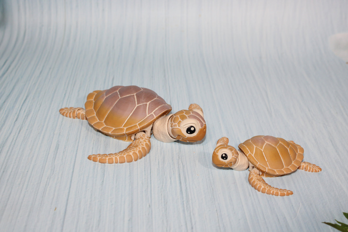 Sea Turtle 3D Printed Articulated Figurine - Wonderland 3D Printing 