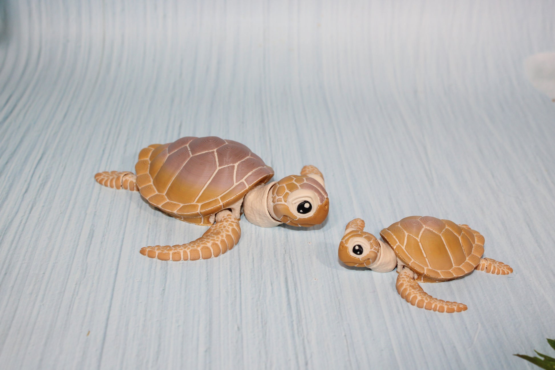 Sea Turtle 3D Printed Articulated Figurine - Wonderland 3D Printing 