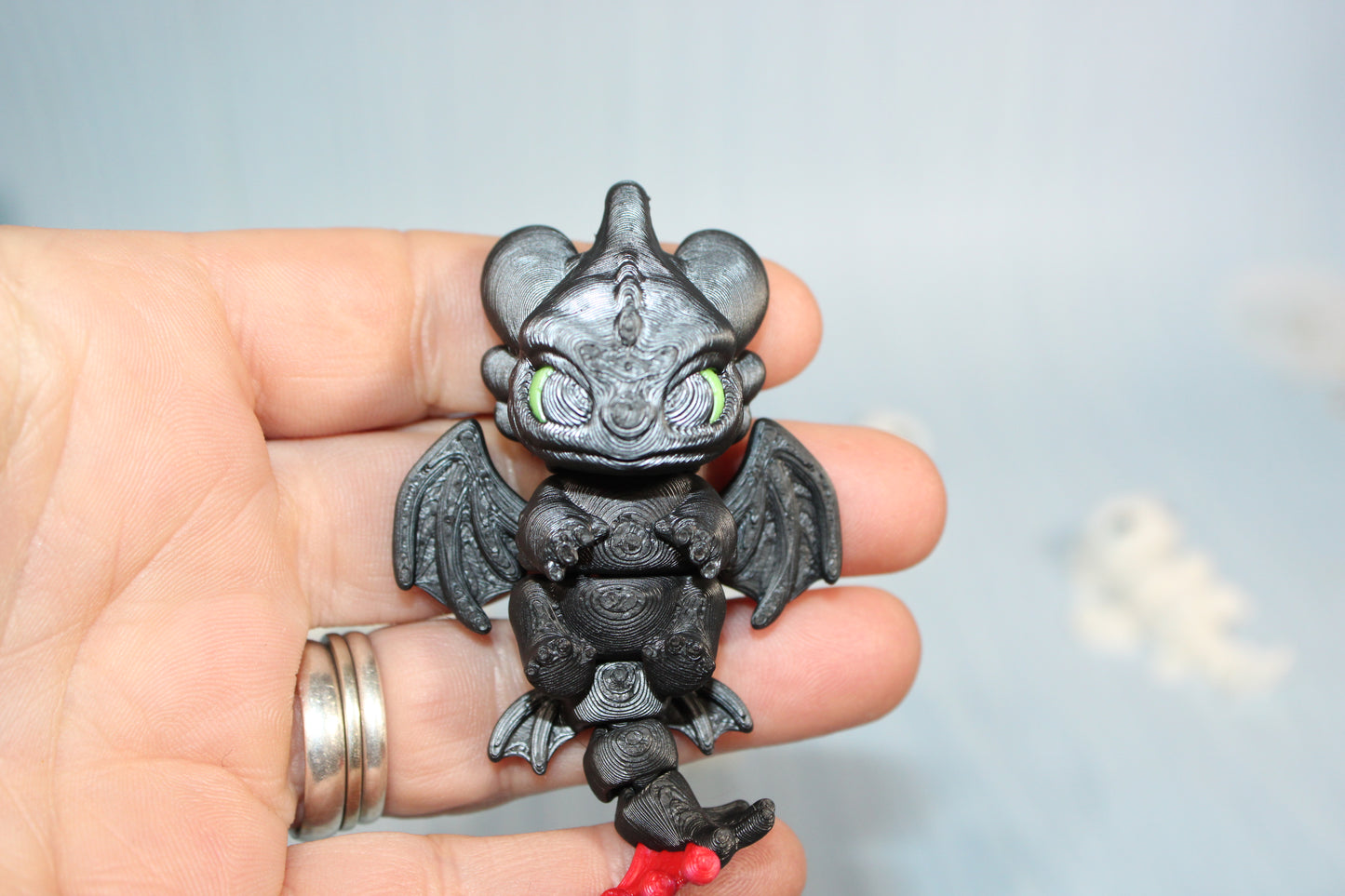 3D Printed Articulated Tiny Dragons 4" long - Wonderland 3D Printing 