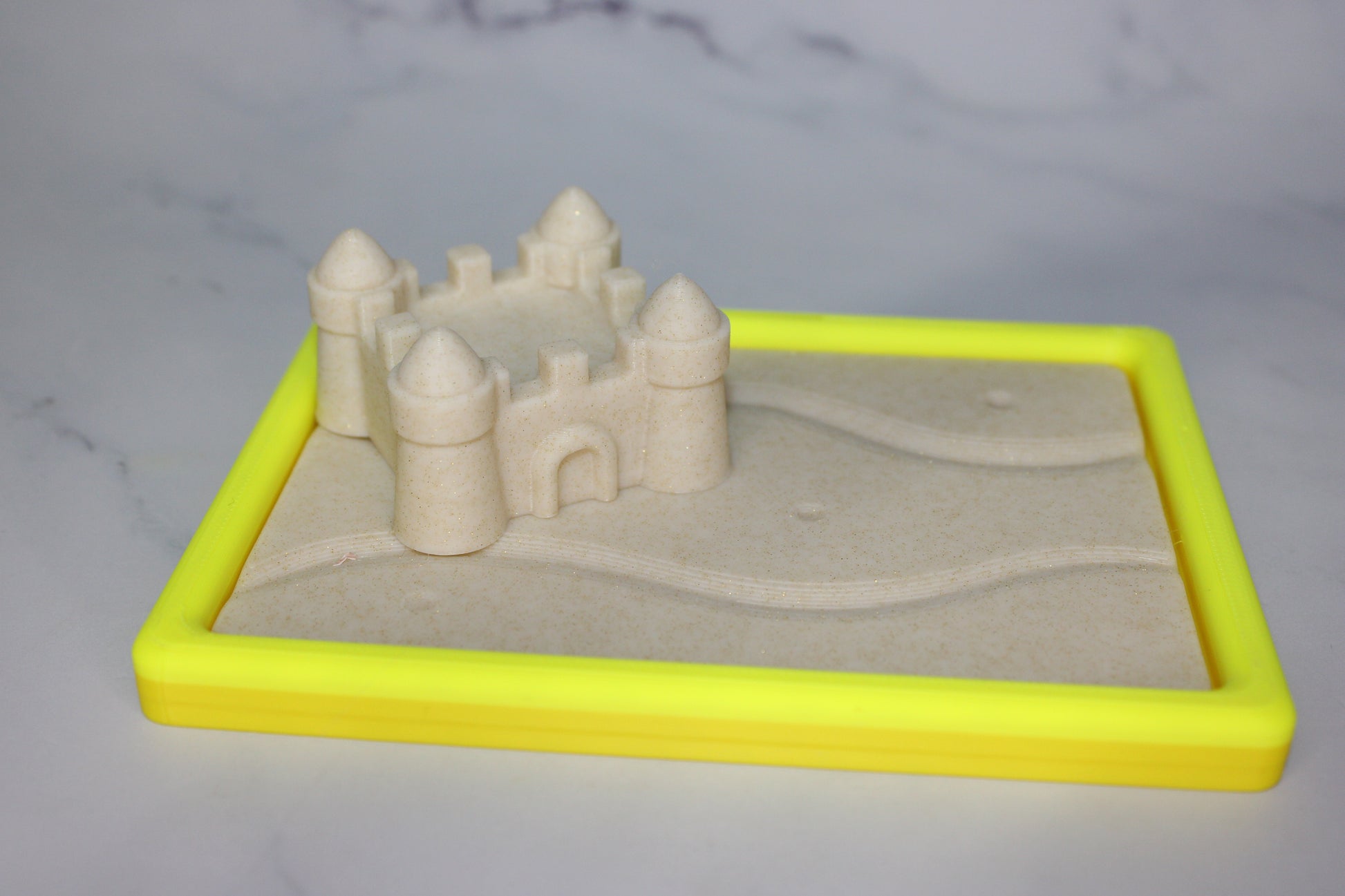 Flexi Starfish and Sand Playset 3D Printed Articulated Flexi Fidget - Wonderland 3D Printing 