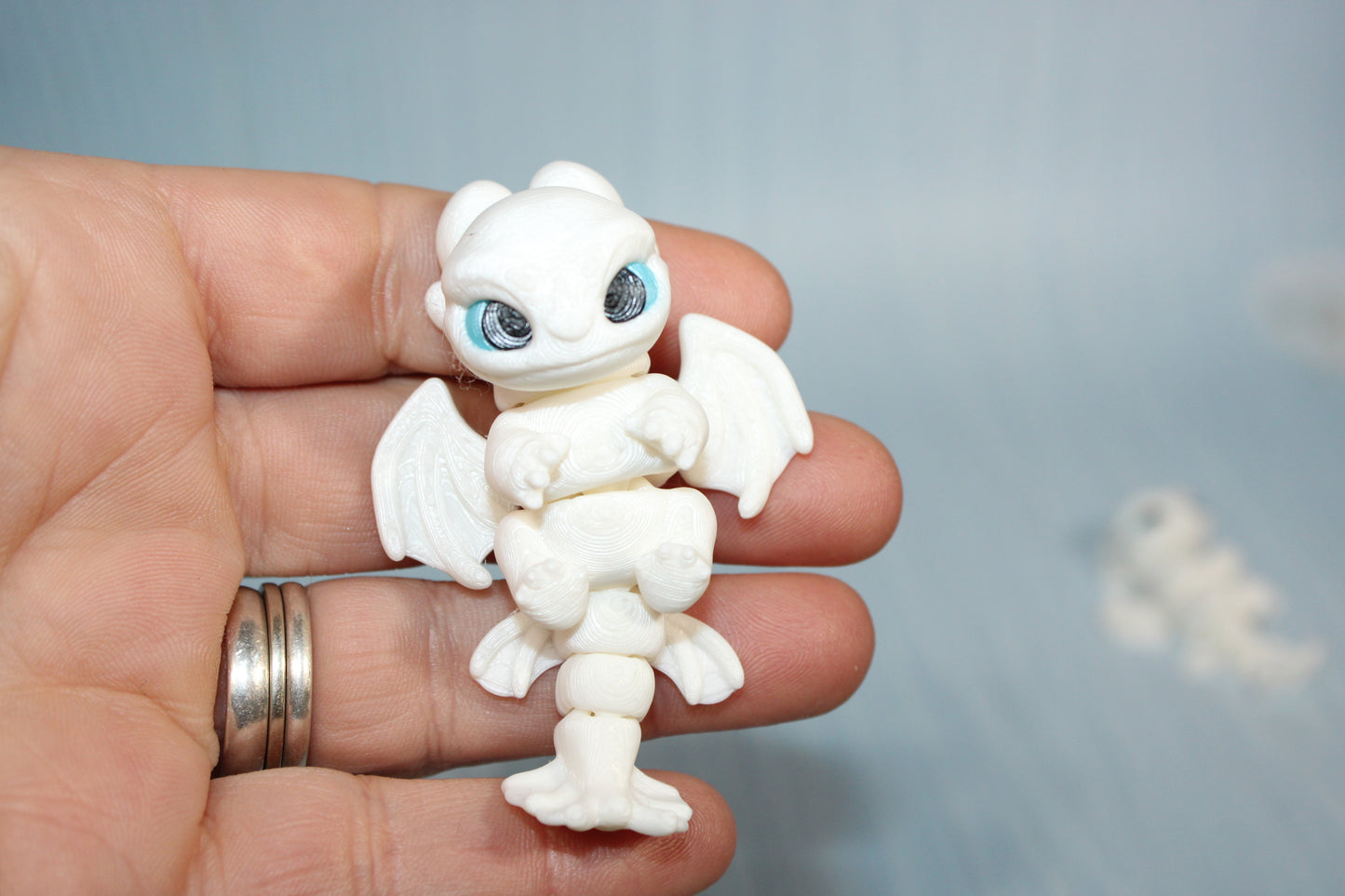 3D Printed Articulated Tiny Dragons 4" long - Wonderland 3D Printing 
