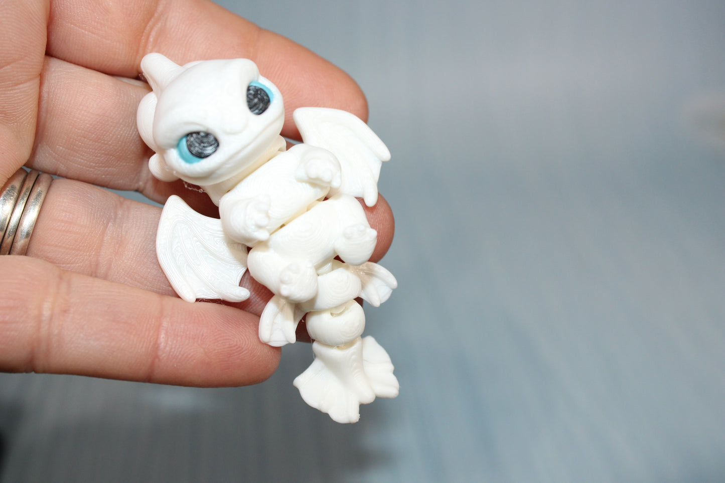3D Printed Articulated Tiny Dragons 4" long - Wonderland 3D Printing 