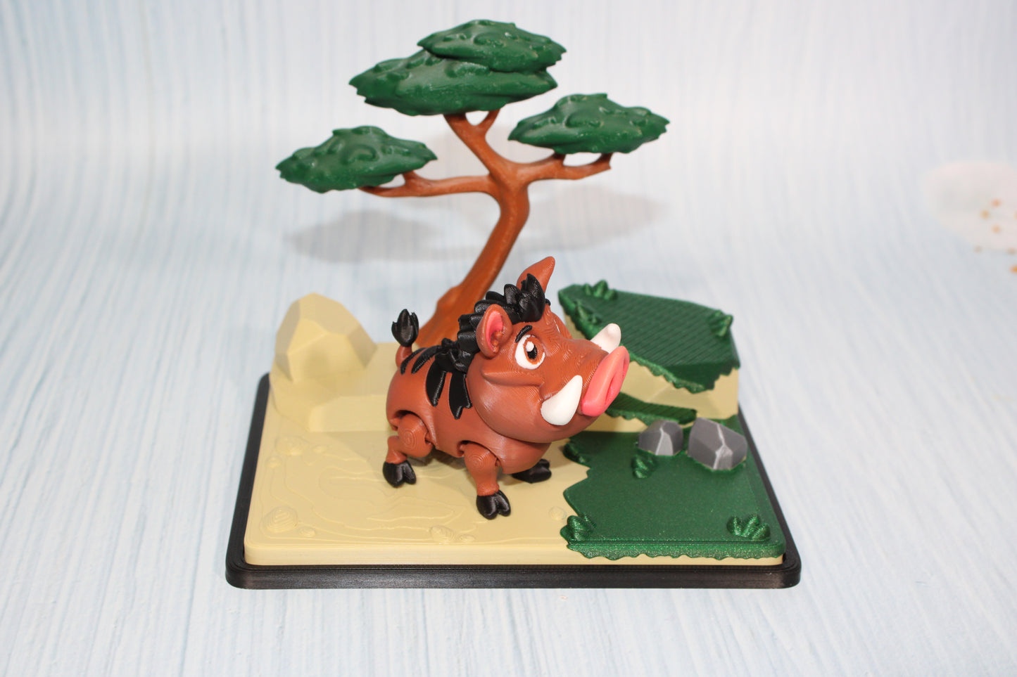 3d Printed Warthog with Diorama - Wonderland 3D Printing 