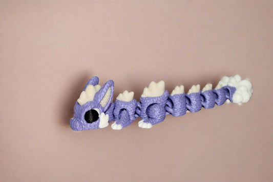 Plushie Dragon or Bunny Dragon 3D Printed Articulated Figurine - Wonderland 3D Printing 