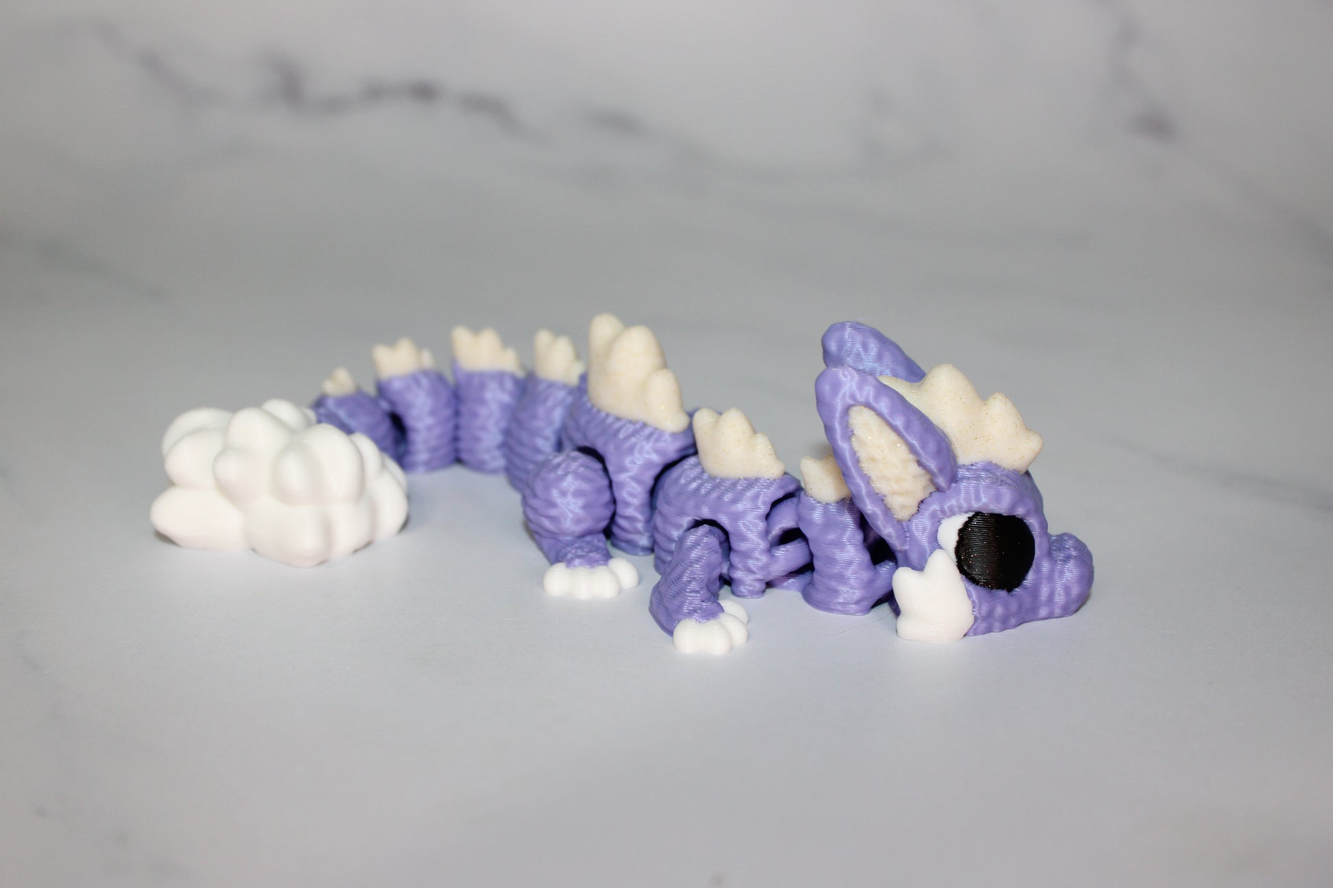 Plushie Dragon or Bunny Dragon 3D Printed Articulated Figurine - Wonderland 3D Printing 