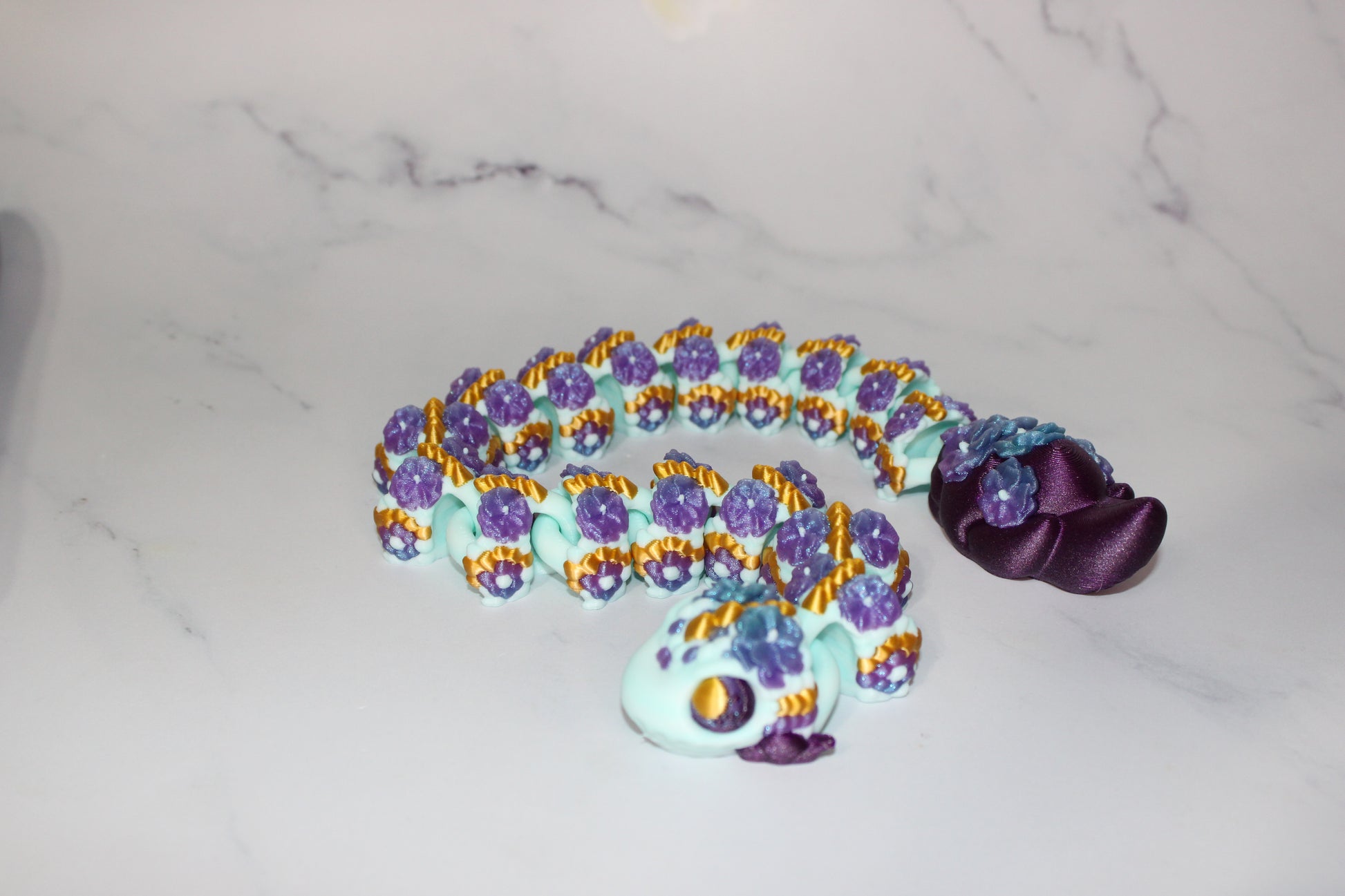 Chinese New Year Snake Articulated 3d Printed Figurine - Wonderland 3D Printing 