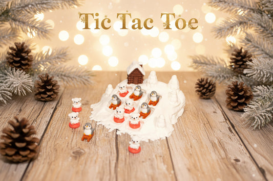 Sled Tic Tac Toe-3d printed