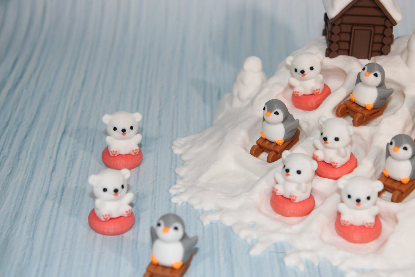 Sled Tic Tac Toe-3d printed