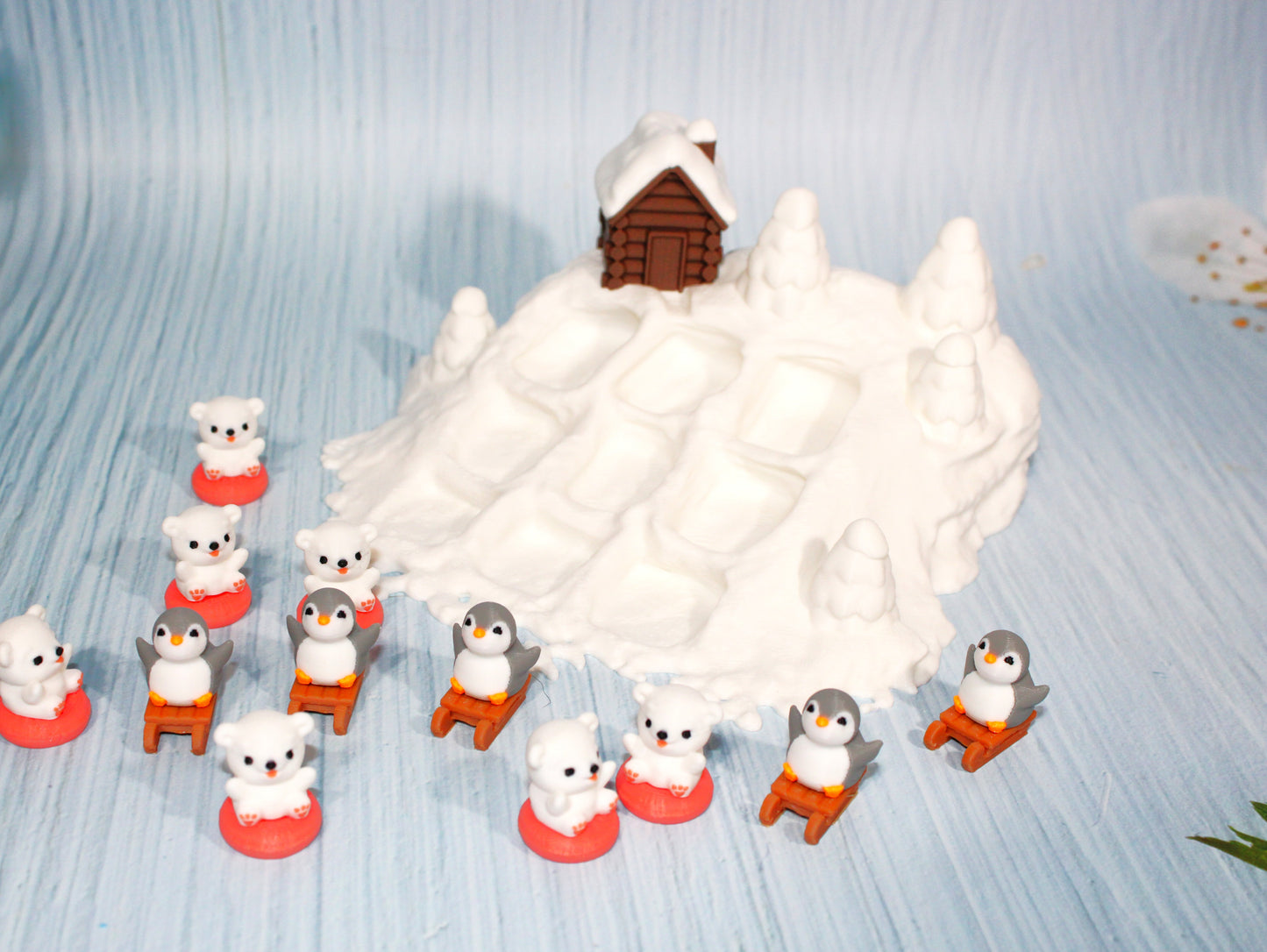 Sled Tic Tac Toe-3d printed