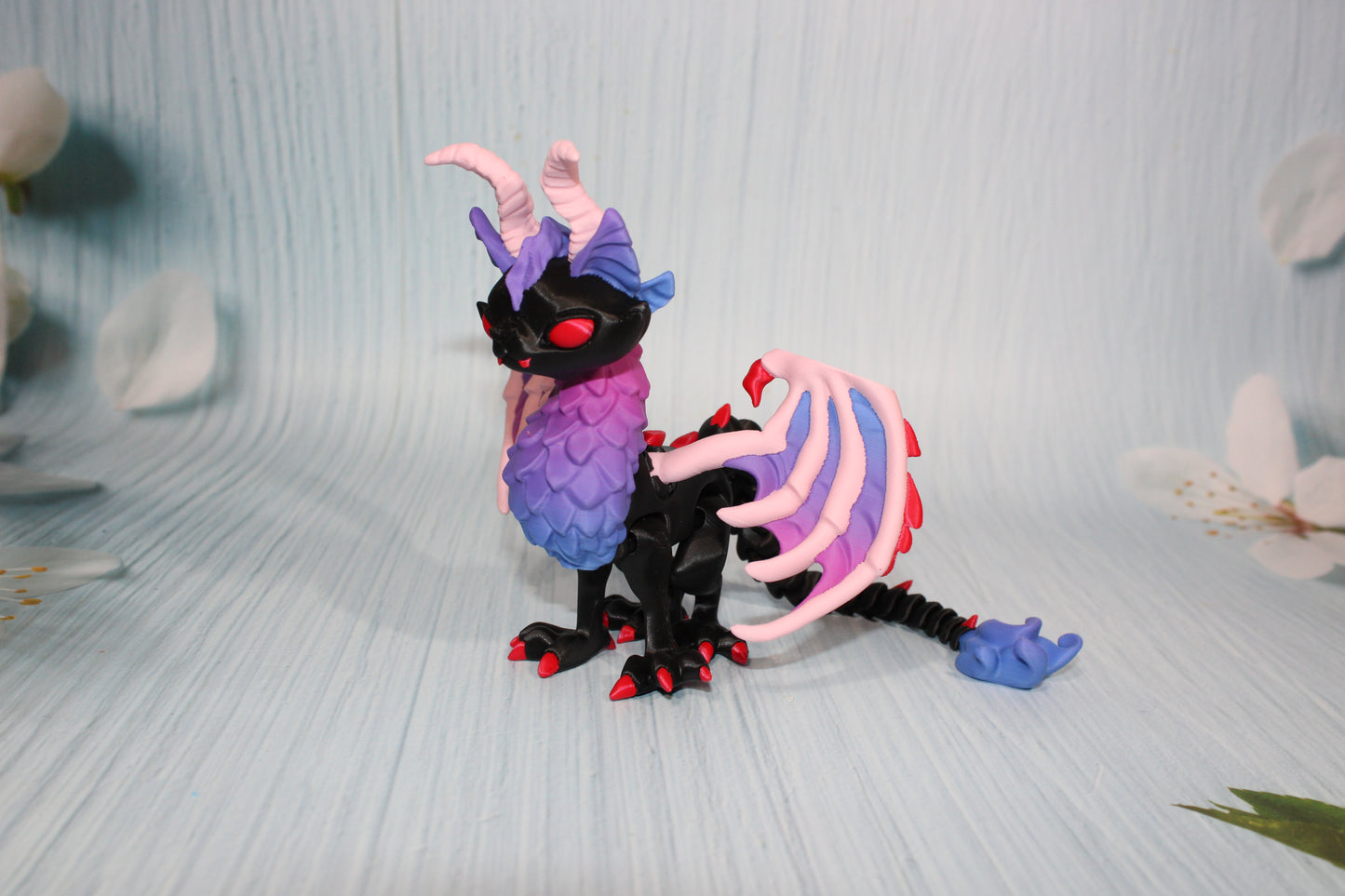 Twisty Cat Dragon 9.5" Long x 5.5" tall - Wonderland 3D Printing 