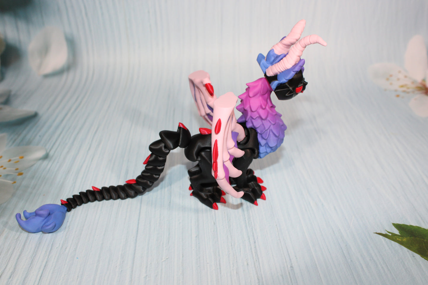 Twisty Cat Dragon 9.5" Long x 5.5" tall - Wonderland 3D Printing 
