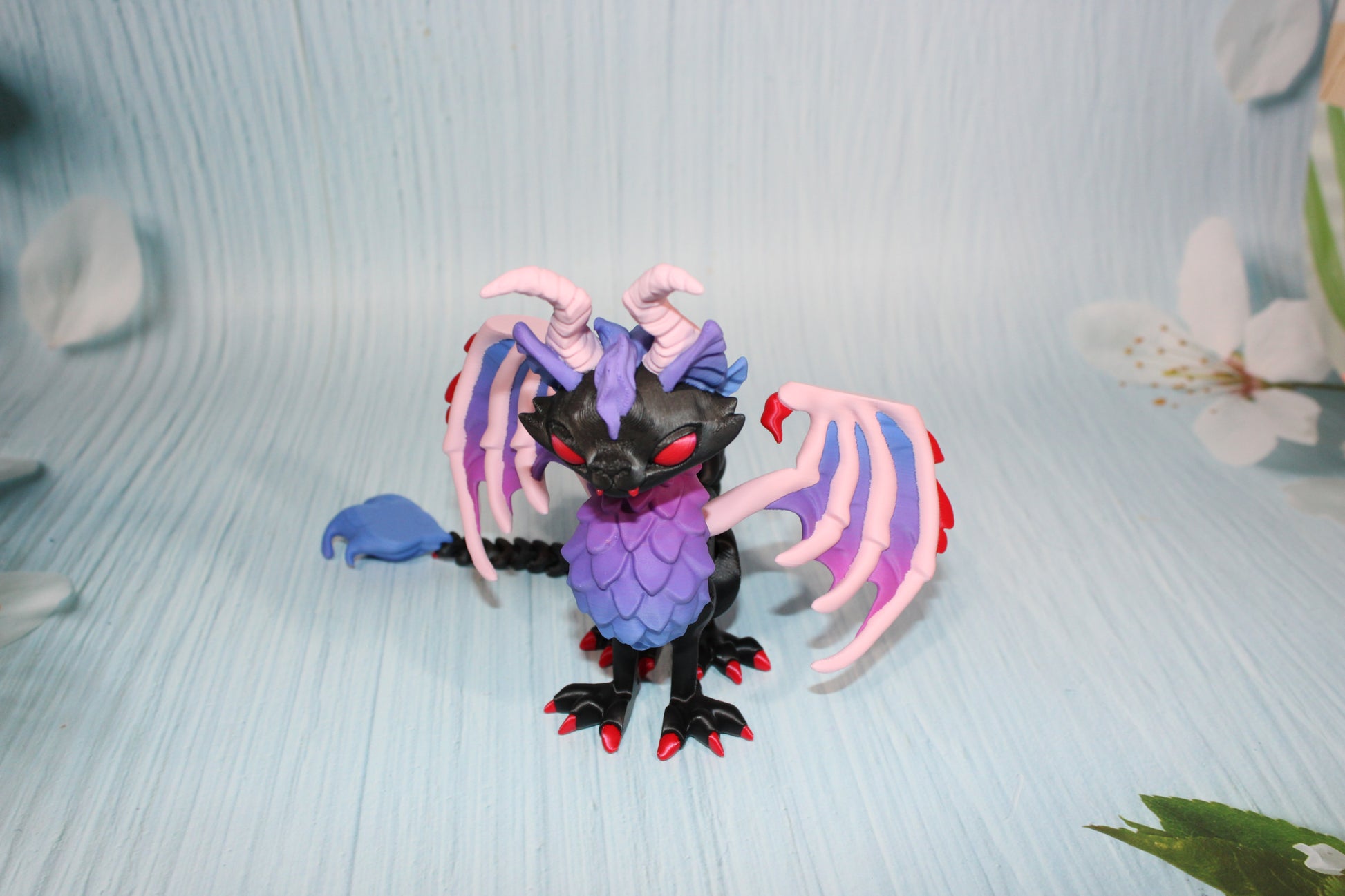 Twisty Cat Dragon 9.5" Long x 5.5" tall - Wonderland 3D Printing 