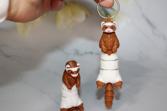 Ferret 3D Printed  Articulated Flexi Figurines - Wonderland 3D Printing 