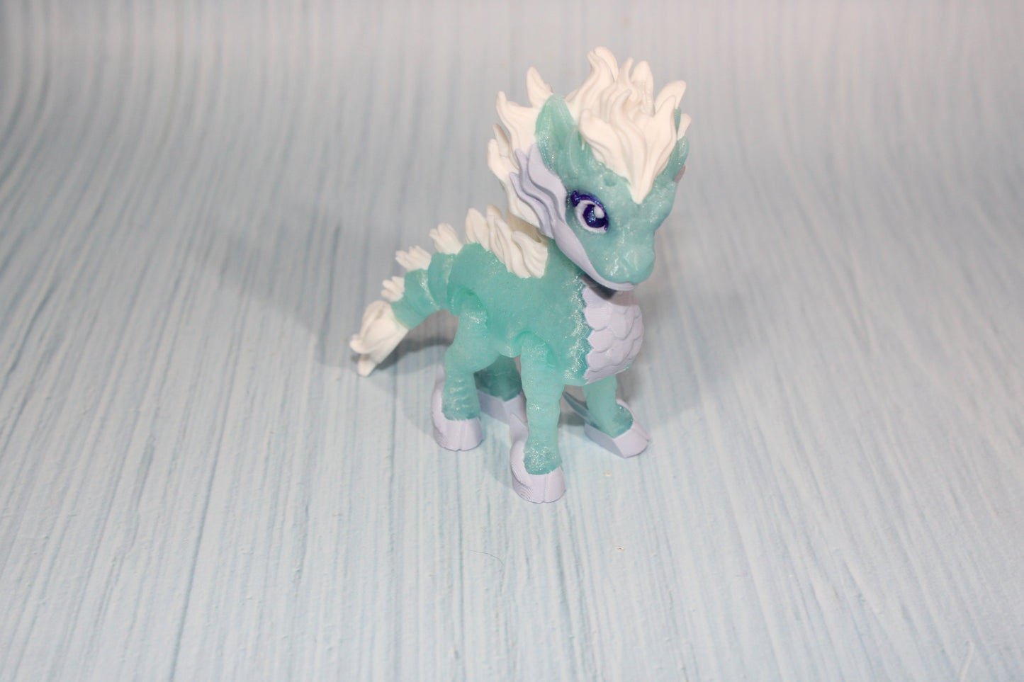 Qilin 4" tall 3D Printed Articulated Flexi Fidget Figurine - Wonderland 3D Printing 