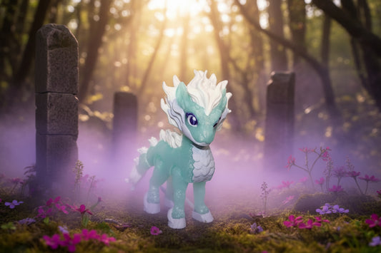 Qilin 4" tall 3D Printed Articulated Flexi Fidget Figurine - Wonderland 3D Printing 