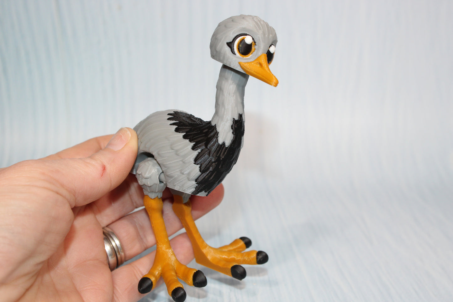 Rhea Bird 5" Flexi Fidget Articulated Toy - Wonderland 3D Printing 
