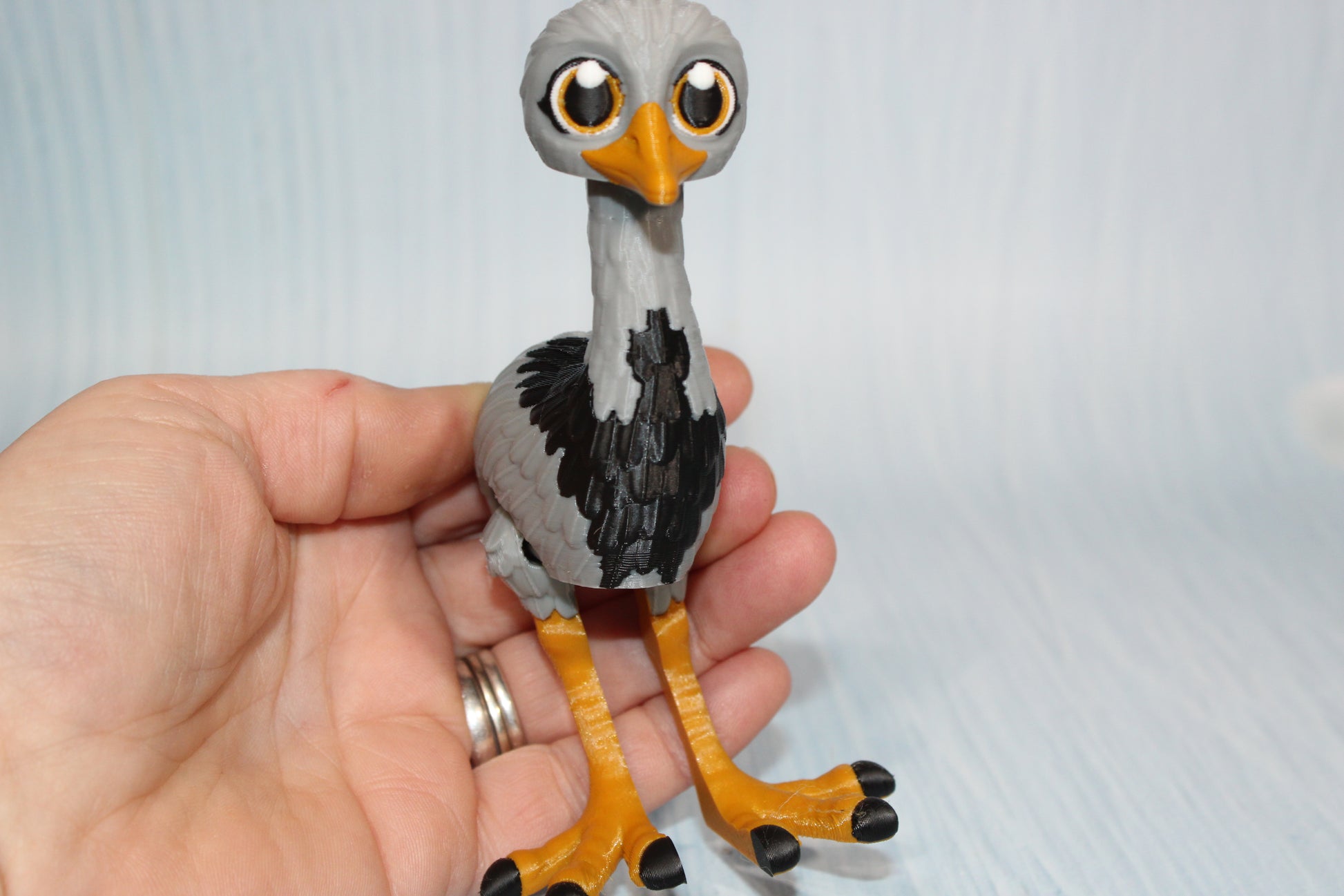 Rhea Bird 5" Flexi Fidget Articulated Toy - Wonderland 3D Printing 