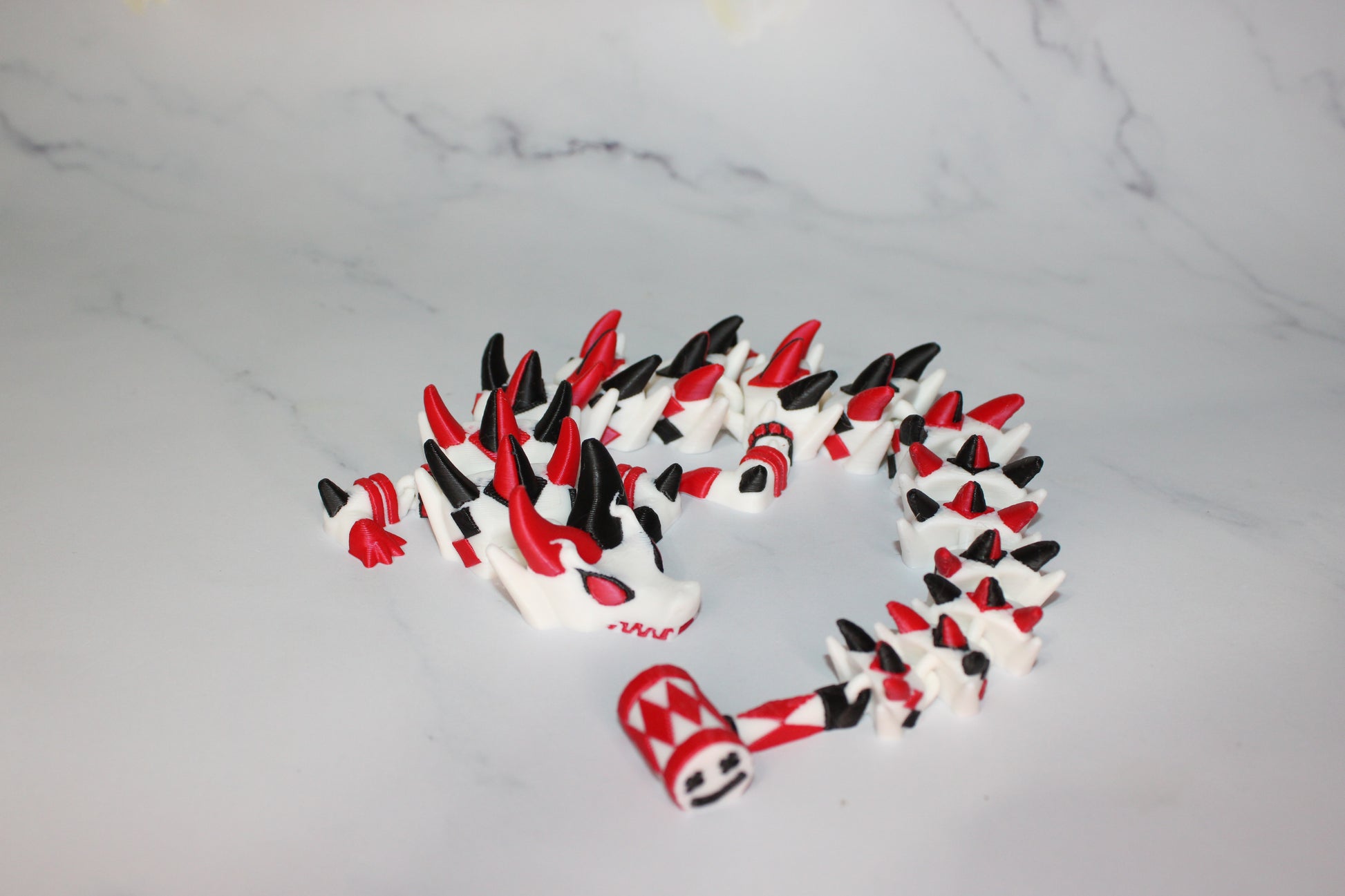 Girl Jester Dragon 3D Printed Articulated Figurine - Wonderland 3D Printing 