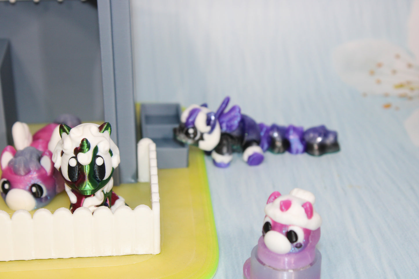 3d printed Unicorn and Pony with Stable - Wonderland 3D Printing 
