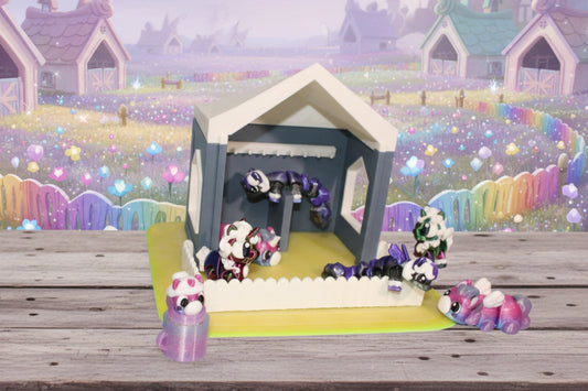 3d printed Unicorn and Pony with Stable - Wonderland 3D Printing 
