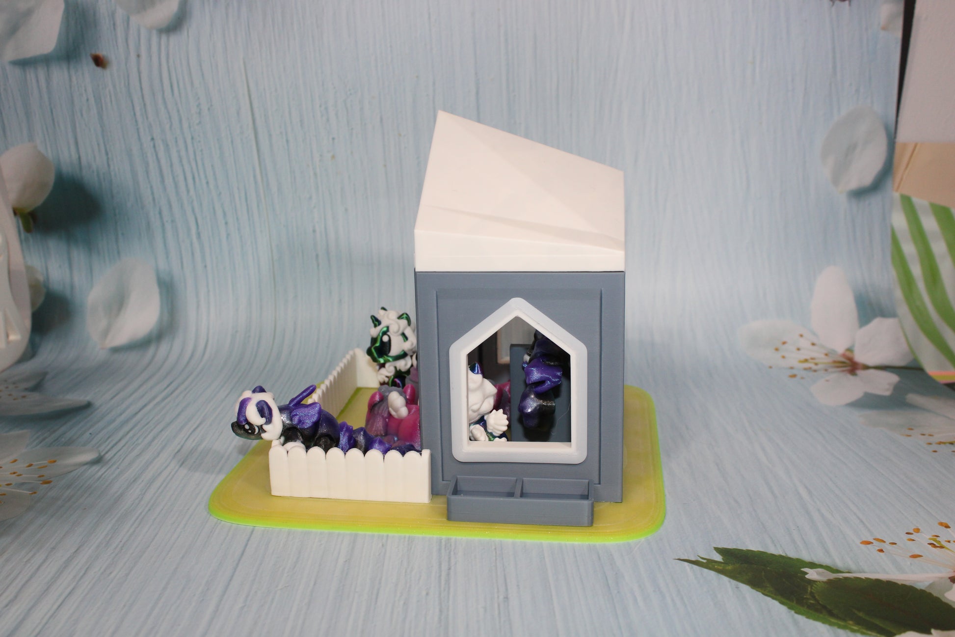 3d printed Unicorn and Pony with Stable - Wonderland 3D Printing 