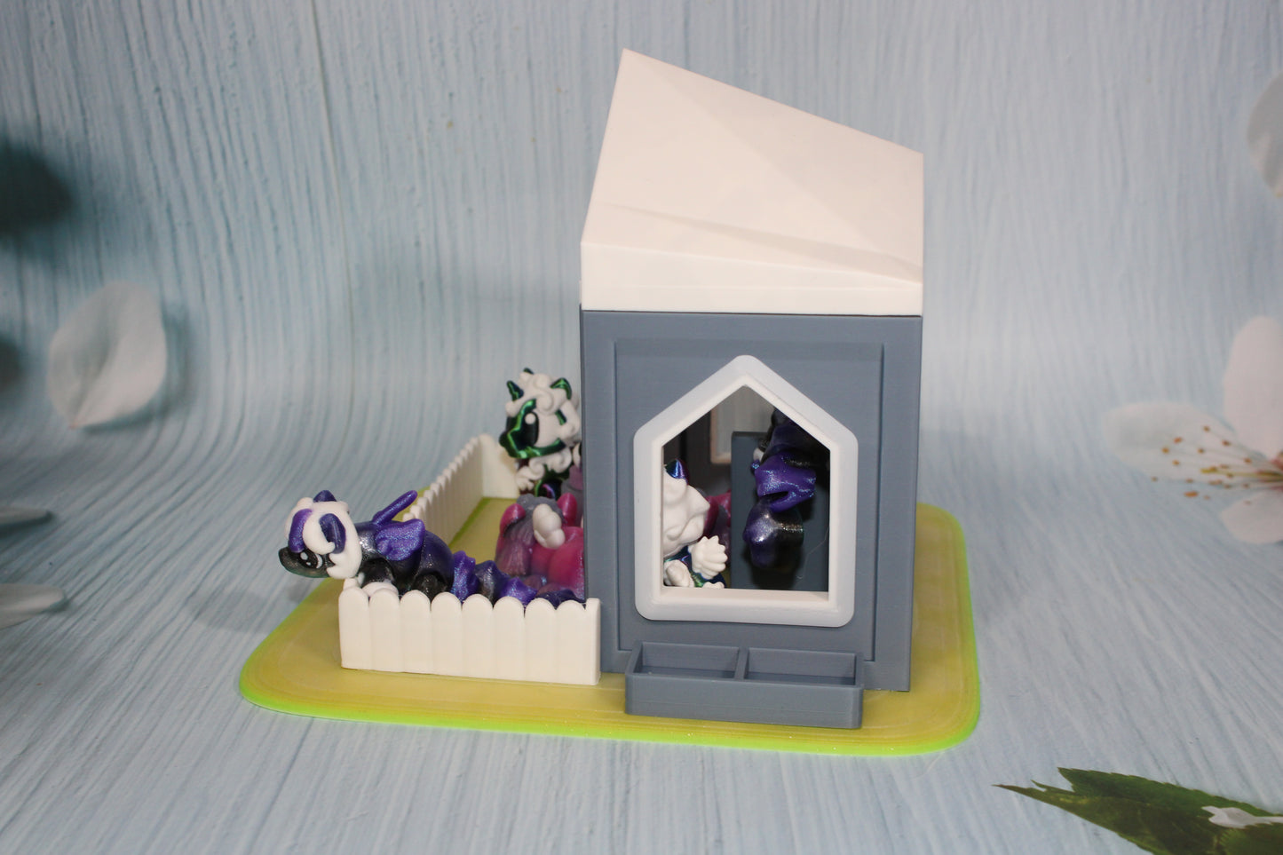 3d printed Unicorn and Pony with Stable - Wonderland 3D Printing 