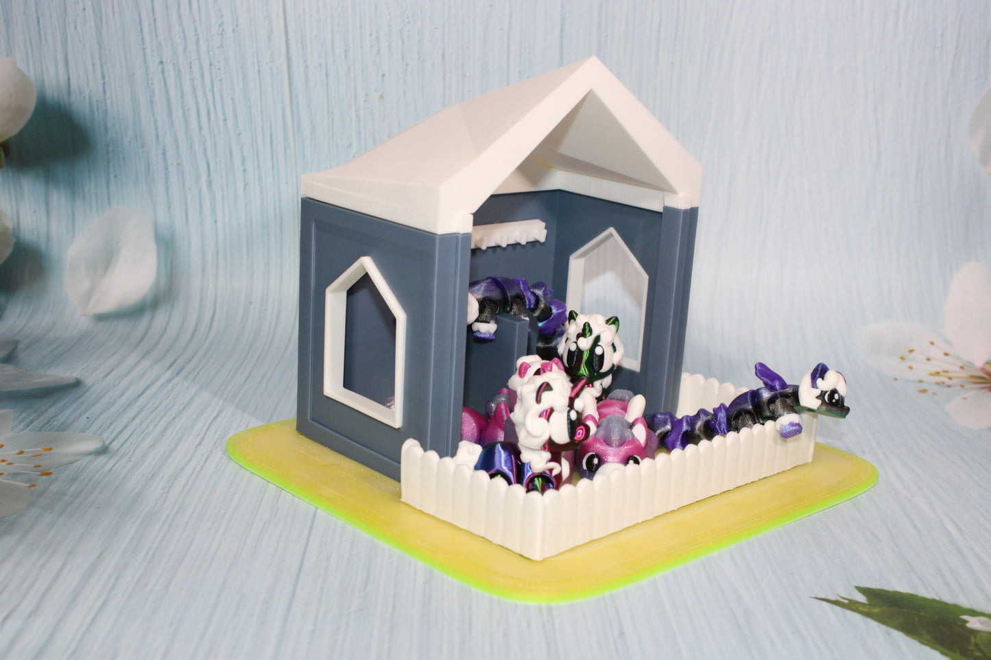 3d printed Unicorn and Pony with Stable - Wonderland 3D Printing 